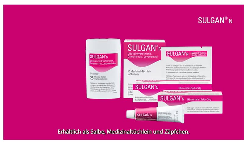 Werbeanzeige Sulgan deutsch